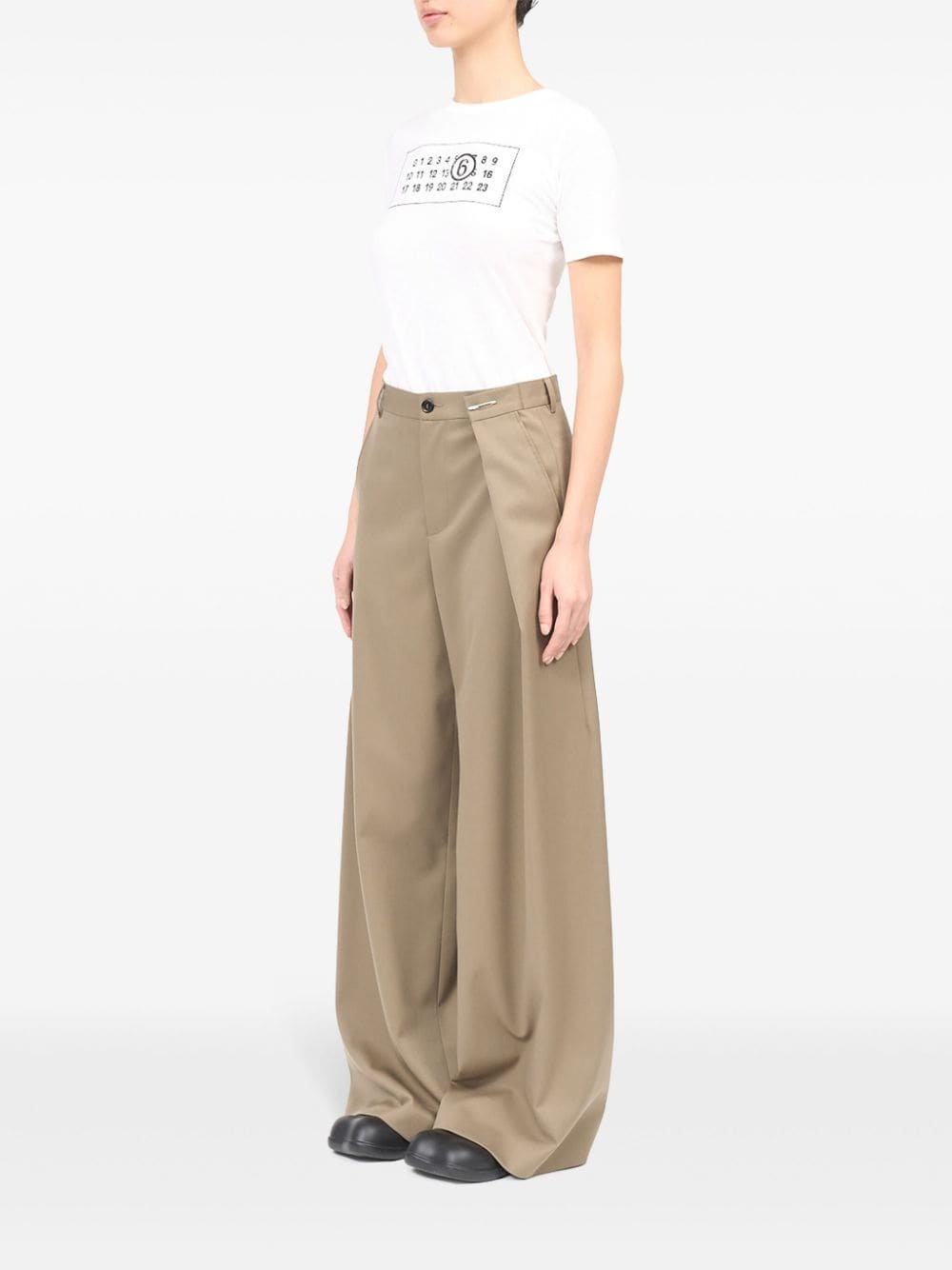 tailored wide-leg trousers - 6