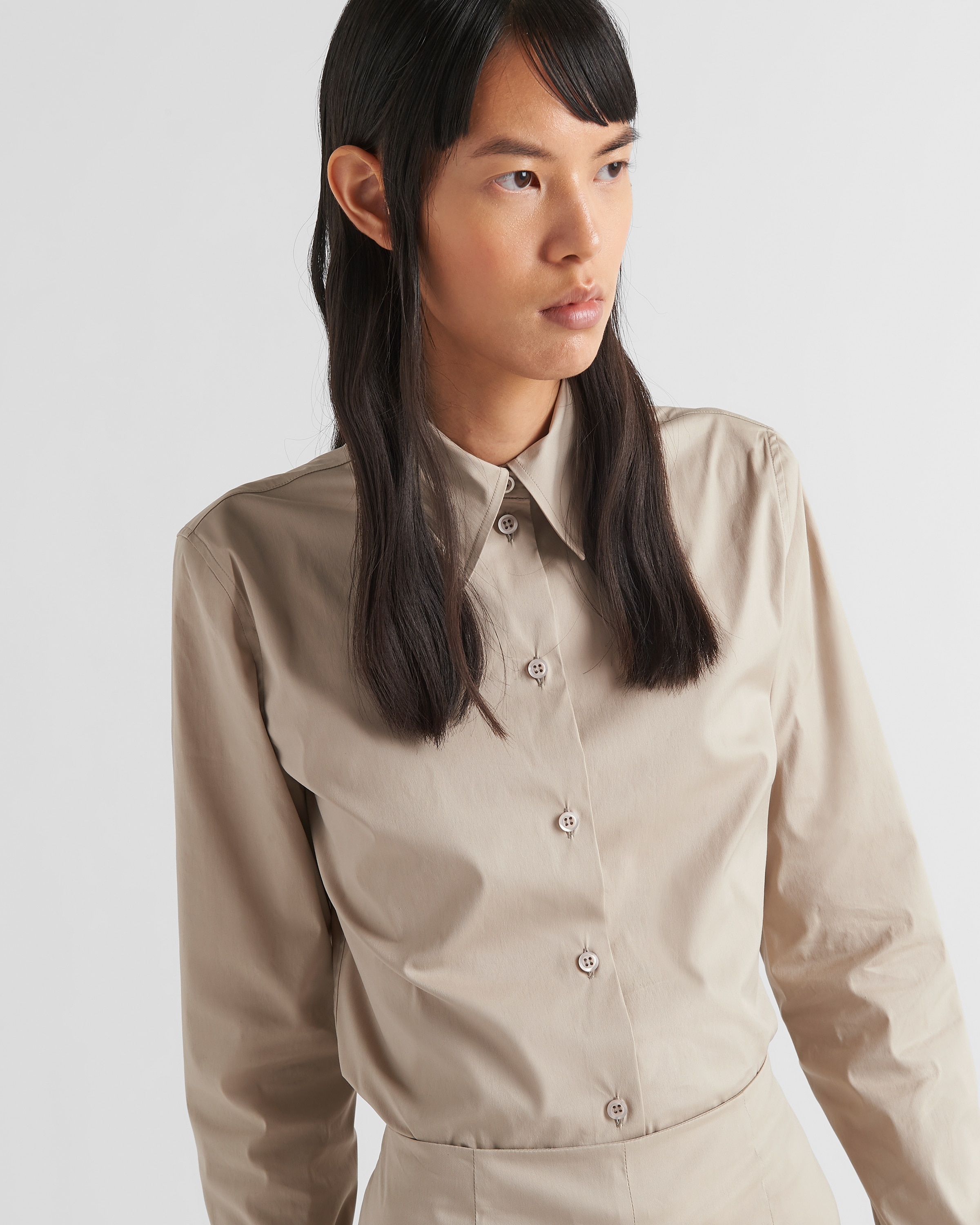 Stretch poplin shirt - 4