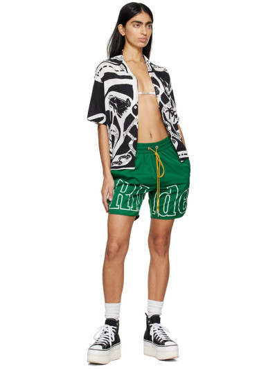 Rhude Green Track Shorts outlook