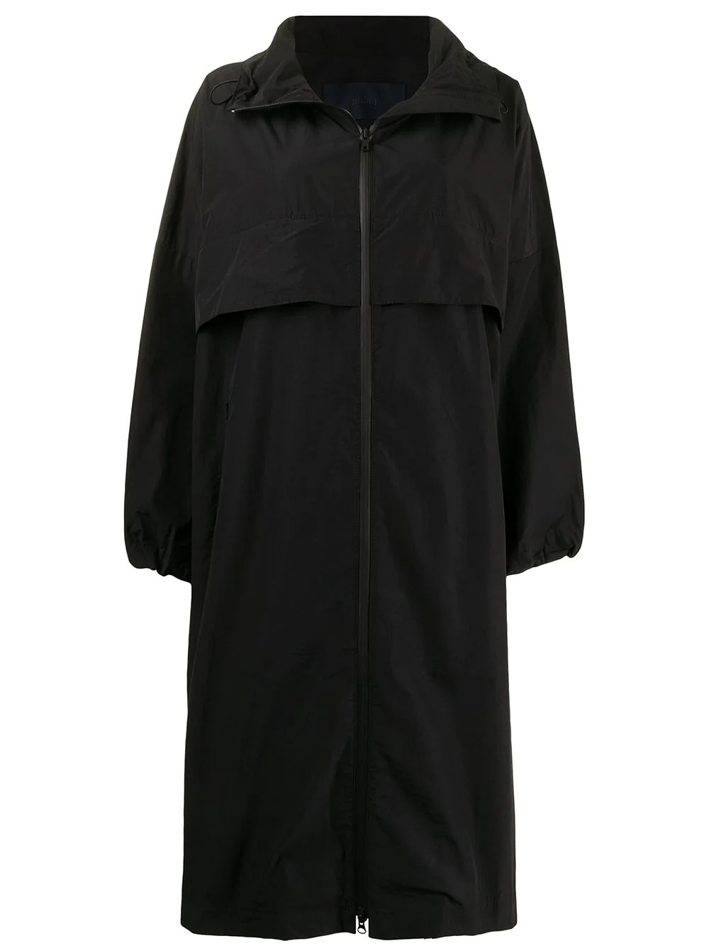 hooded oversized-cut jacket - 1