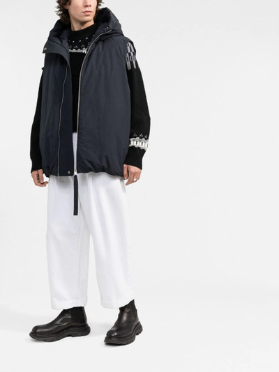 Jil Sander sleeveless padded coat outlook