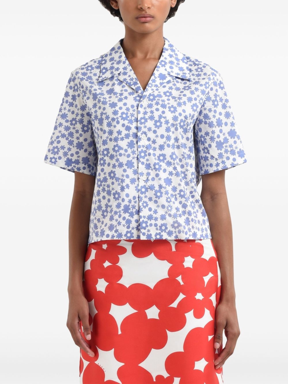 floral-print shirt - 2