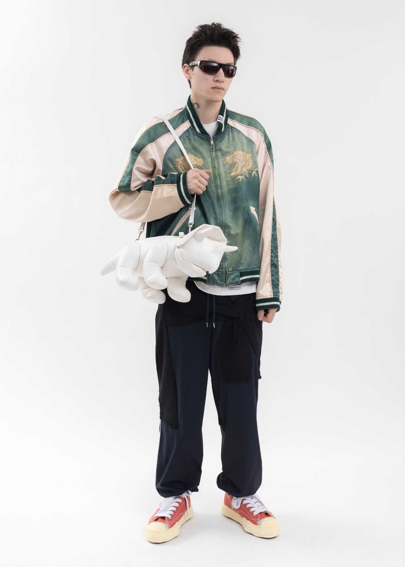 WHITE TRICERATOPS  BAG - 9