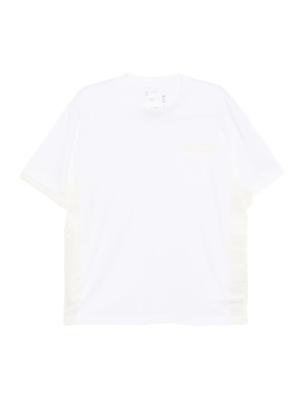 panelled T-shirt - 1