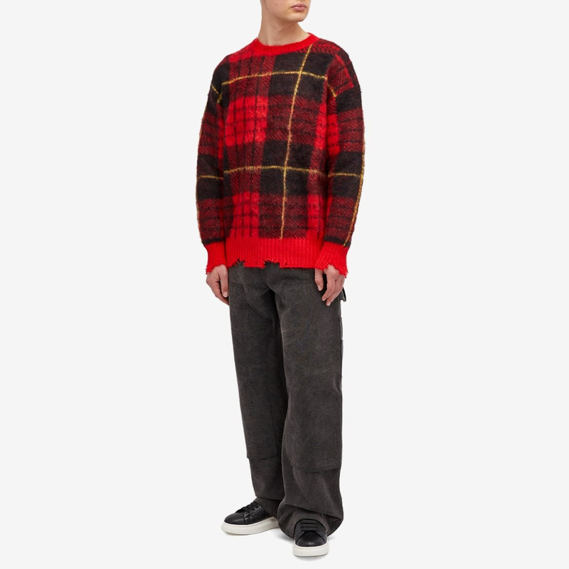 Alexander McQueen Alexander McQueen Brushed Mohair Tartan Jumper outlook