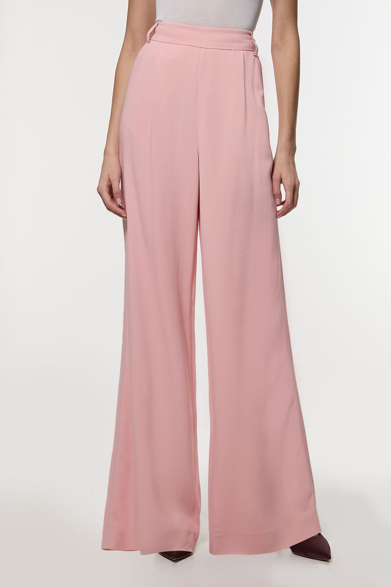 KAREN MILLEN Compact Stretch Viscose Wide Leg Tailored Trouser outlook