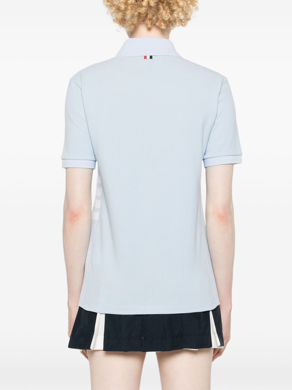 striped logo-patch polo shirt - 4