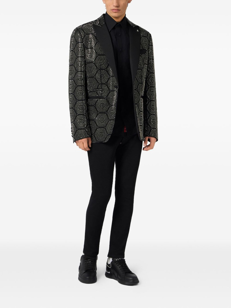 PHILIPP PLEIN monogram embellished blazer outlook