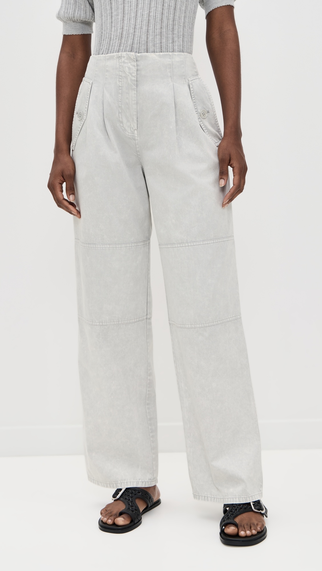 Casey High Waisted Tied Ankle Pants - 6