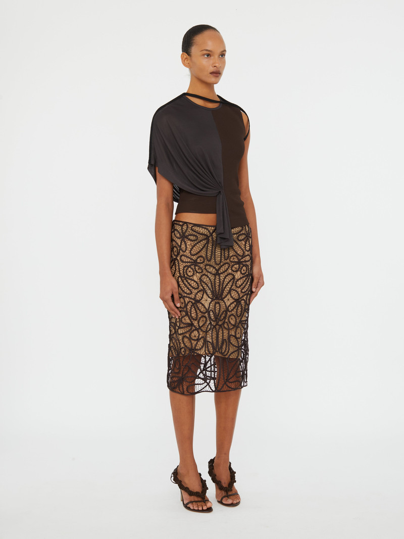 CHRISTOPHER ESBER Meander Lace Skirt outlook