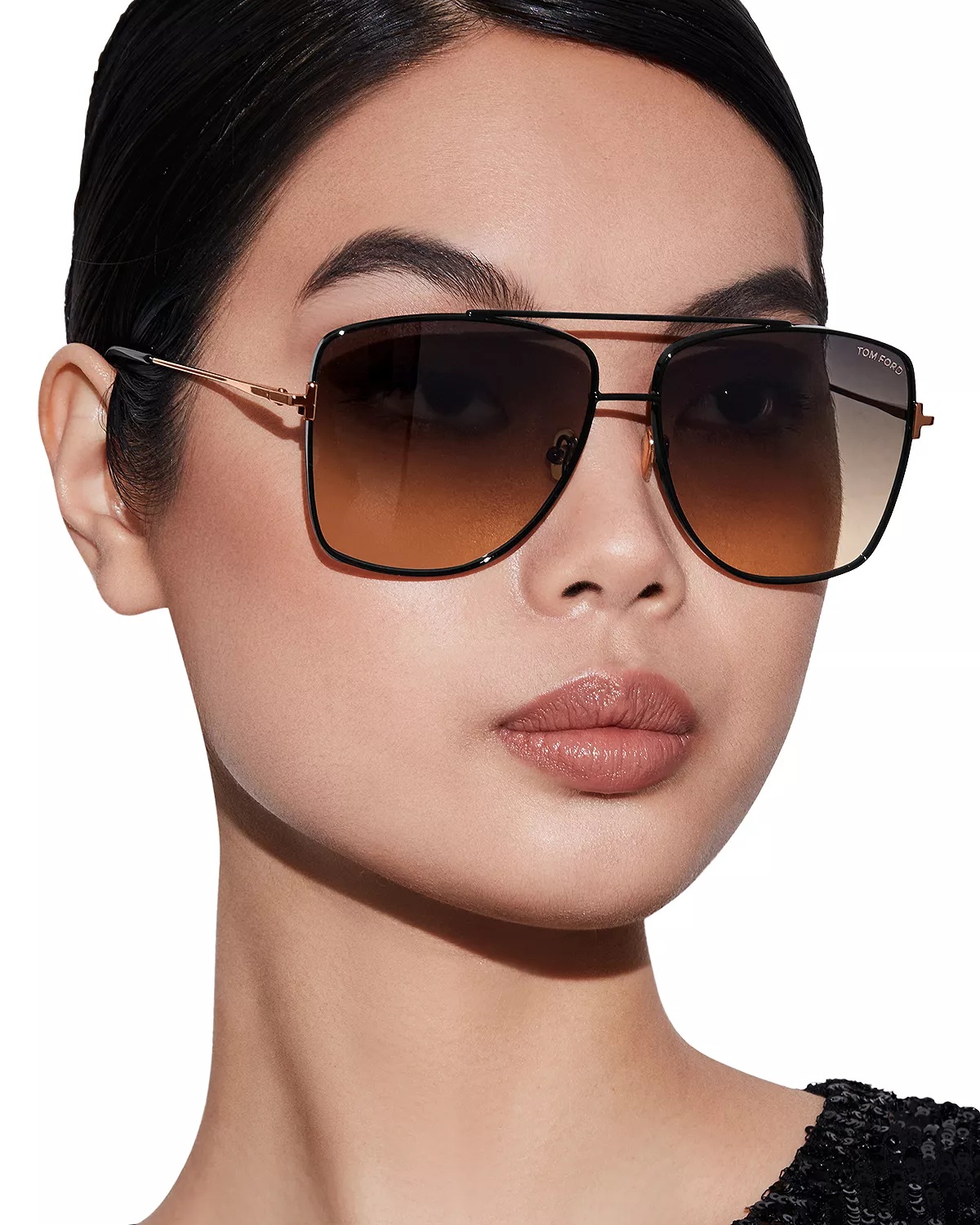 Reggie Brow Bar Aviator Sunglasses, 61mm - 4