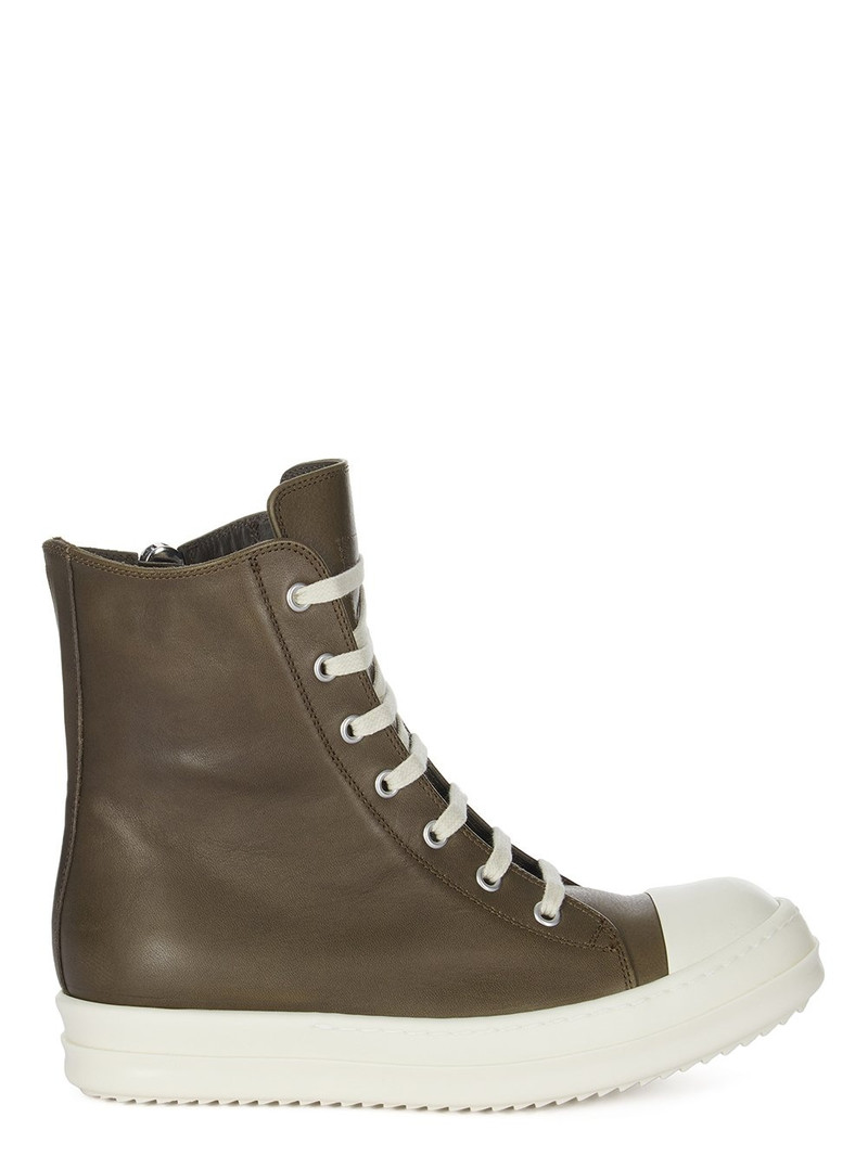 Leather high-top sneakers 1