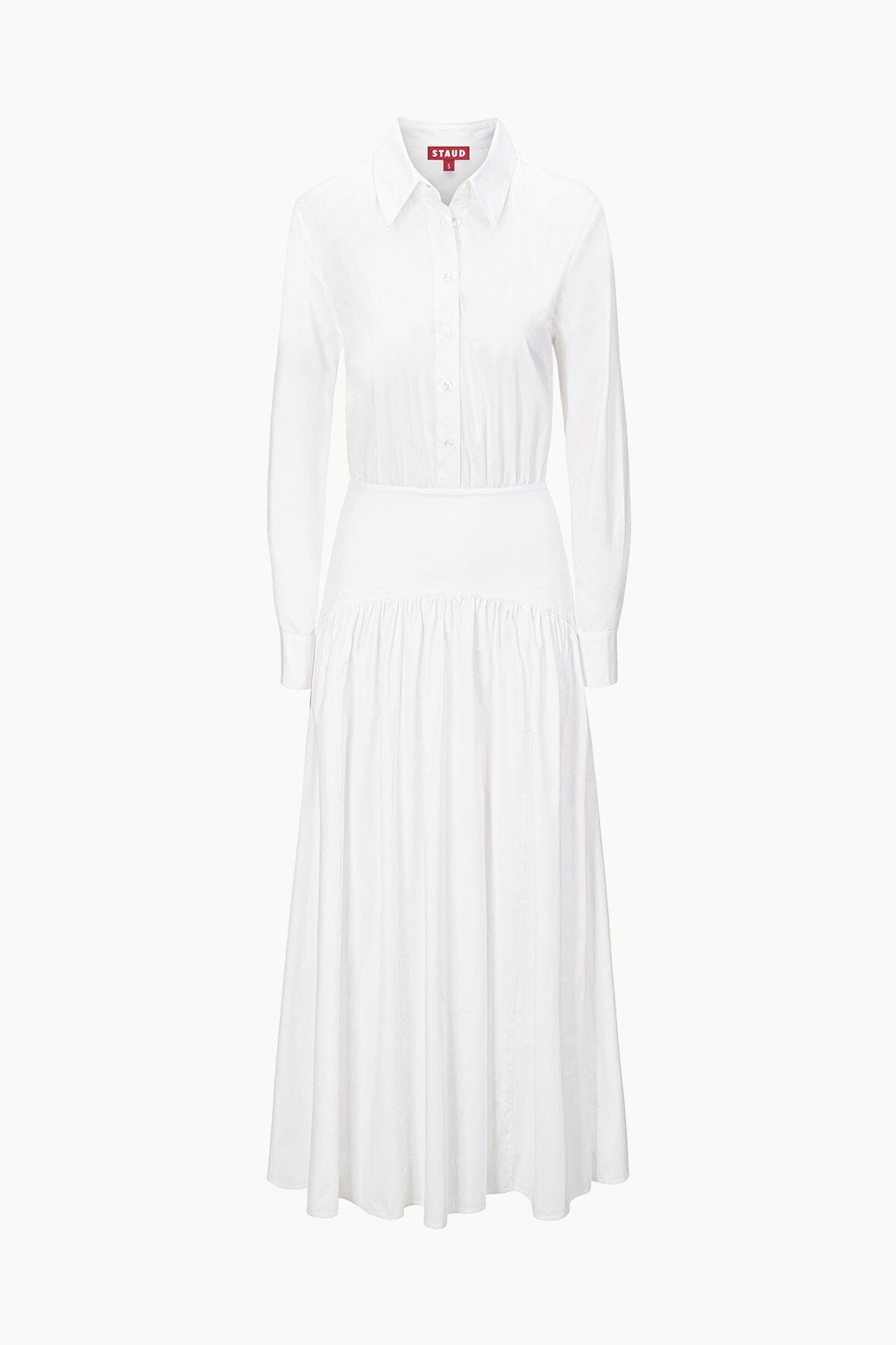 STAUD ROCCO DRESS WHITE - 1