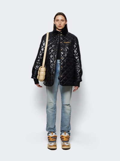 Burberry Corduroy Collar Diamond Quilted Jacket Black outlook