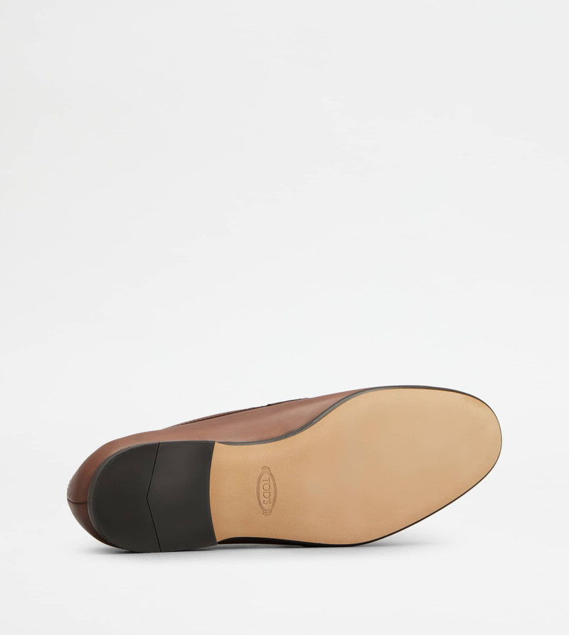 LOAFERS IN LEATHER - BROWN 6