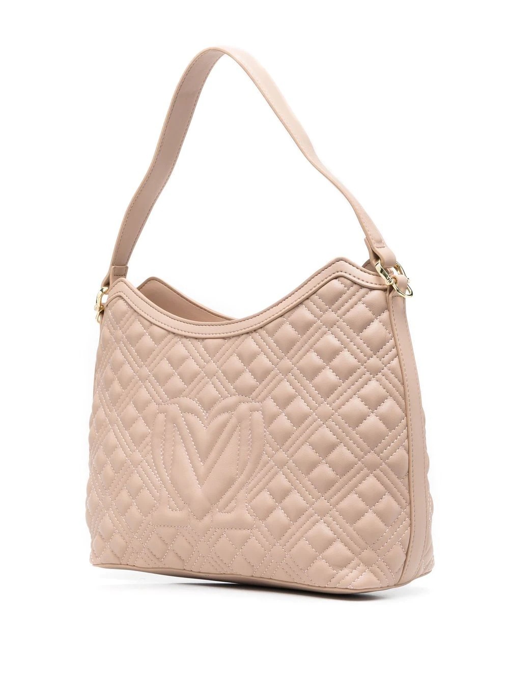 diamond-quilted faux-leather shoulder bag - 3