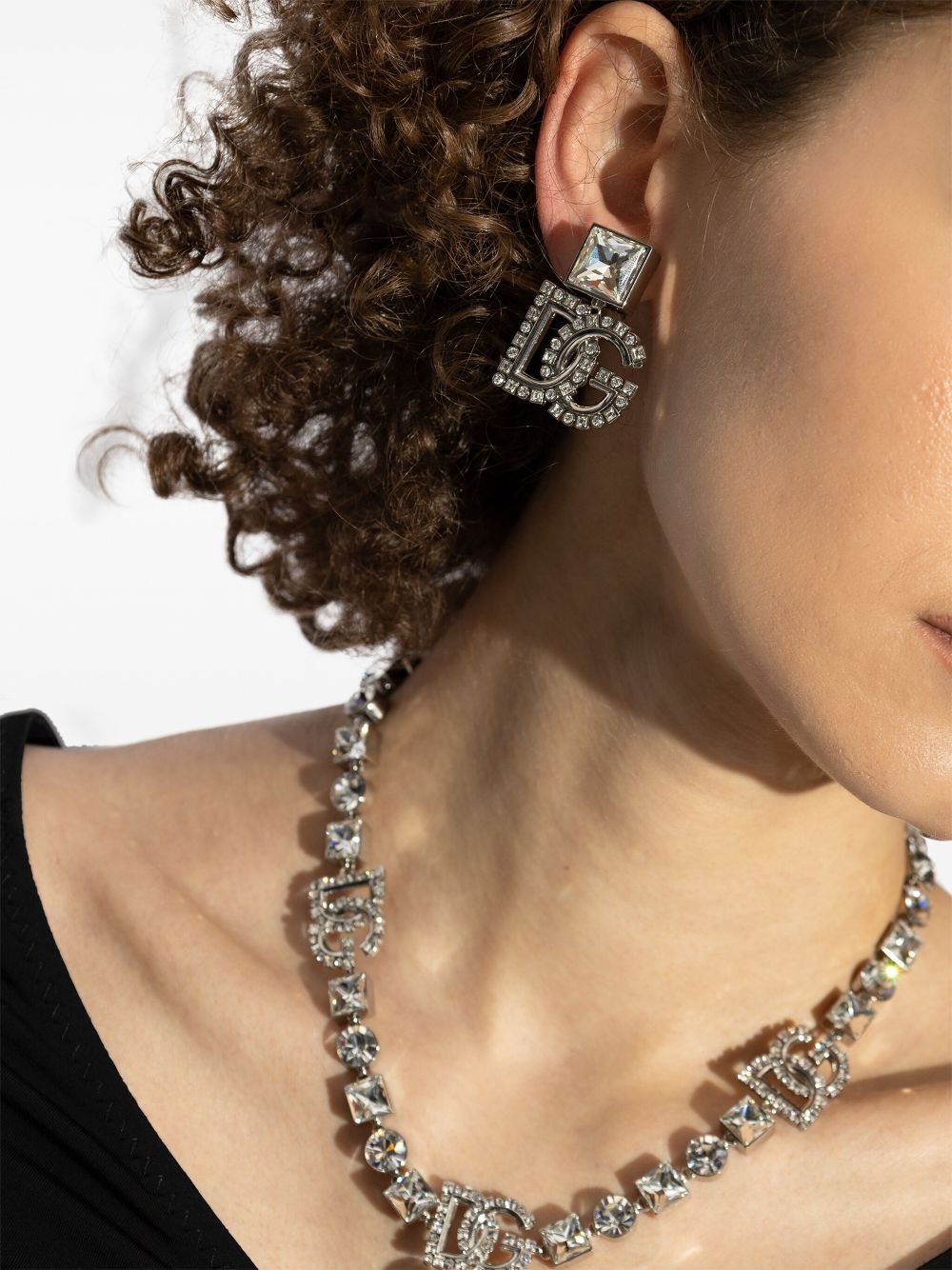 logo-plaque earrings - 2