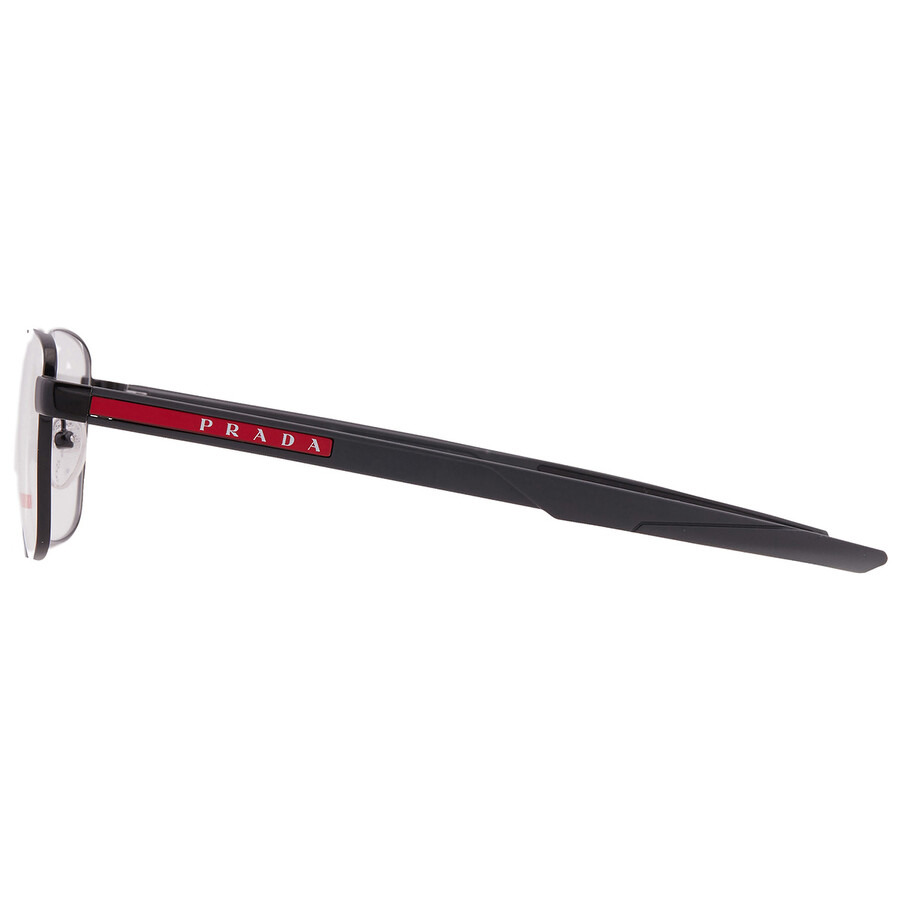Prada Linea Rossa Demo Rectangular Men's Eyeglasses PS 54OV 1BO1O1 57 - 4