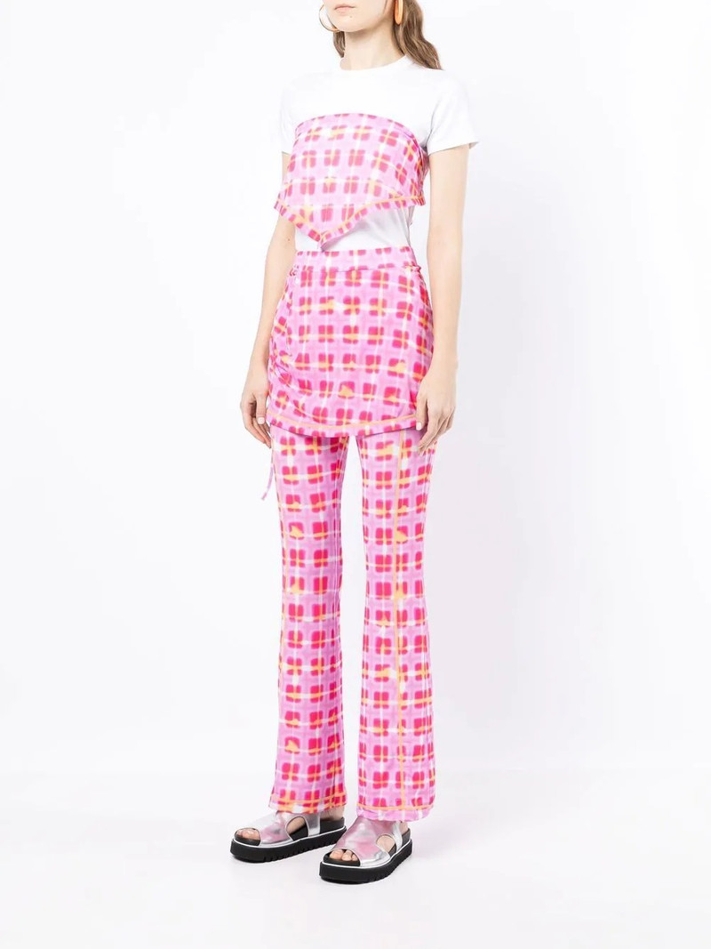 wrap-detail jersey pants 3