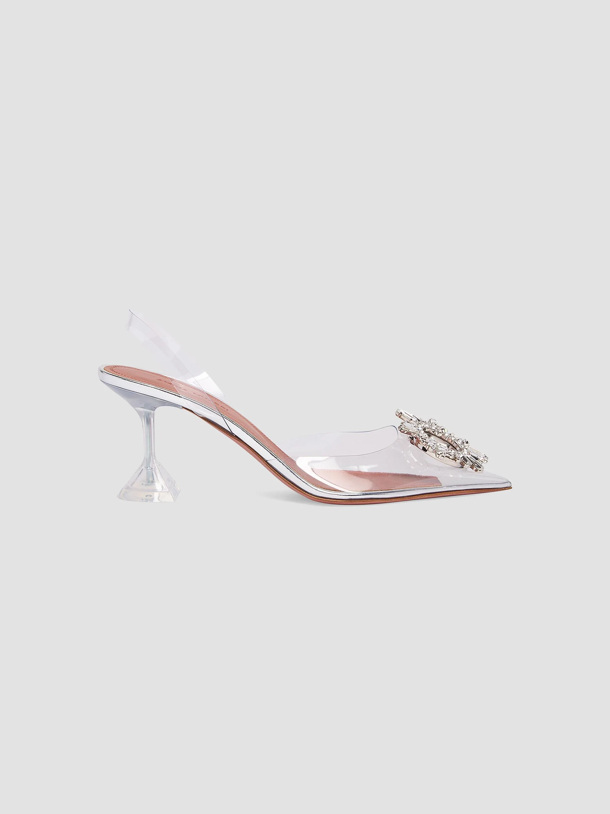 Women's Begum 70MM Crystal Slingback Pumps - Pvc Transparent - 1