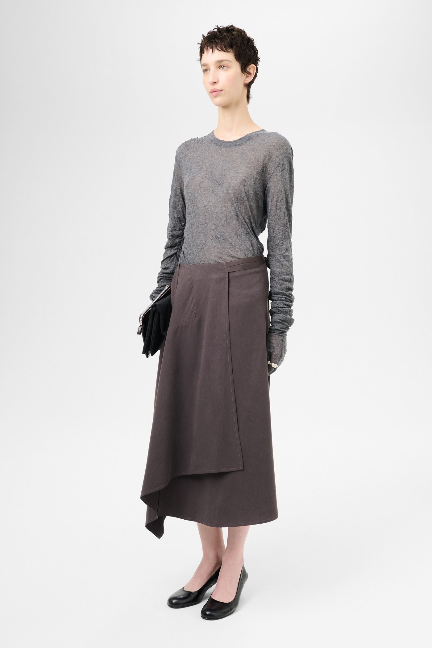 Spinnaker Skirt Chocolate Plum Rustic Lyocell - 2