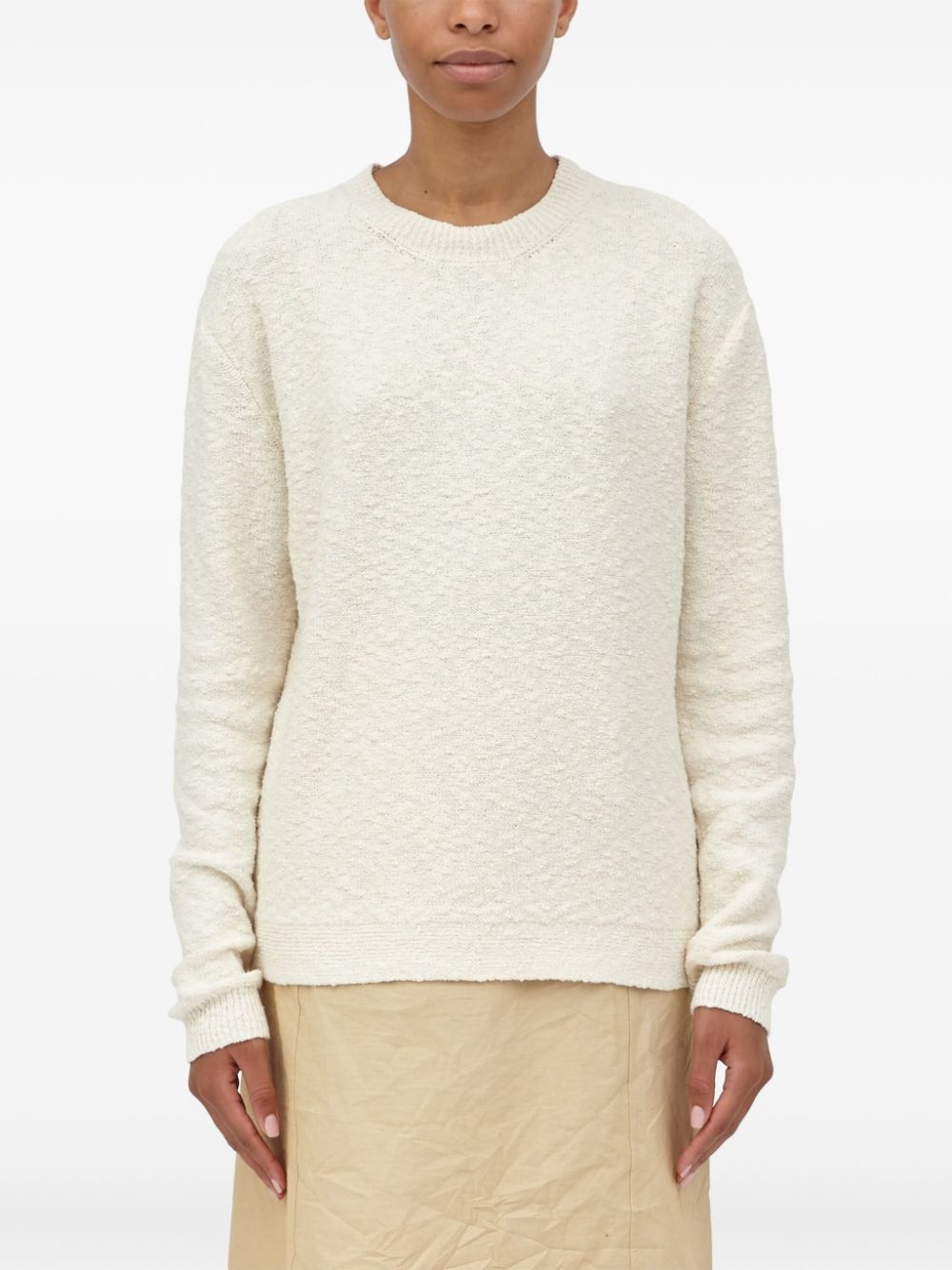 Nostalgic bouclé-knit jumper - 2
