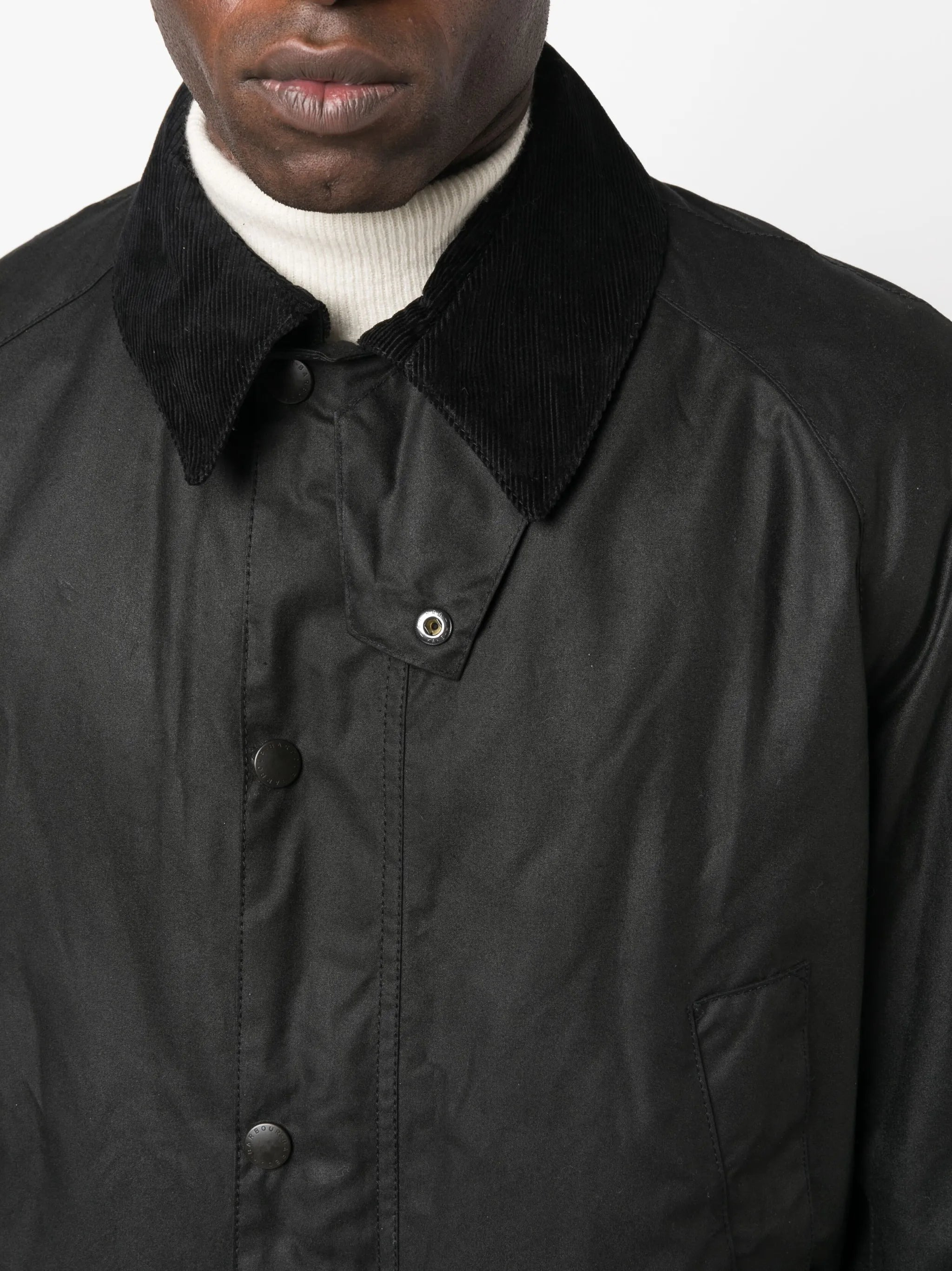 Barbour Collared Wax Jacket - 4