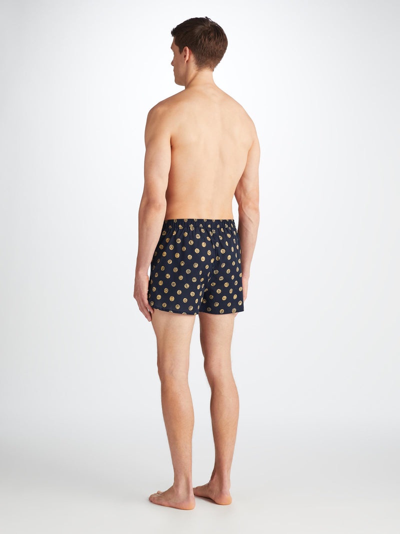 Men's Modern Fit Boxers Ledbury 78 Cotton Batiste Navy - 4