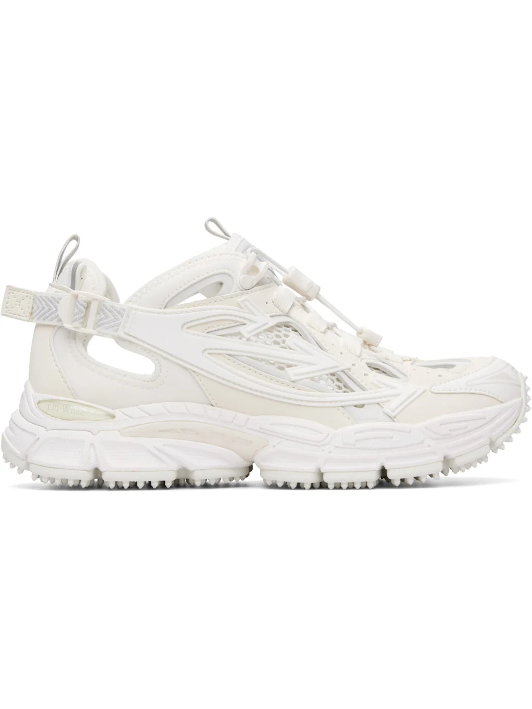 White 'Be Right Back' Open Sneakers - 1