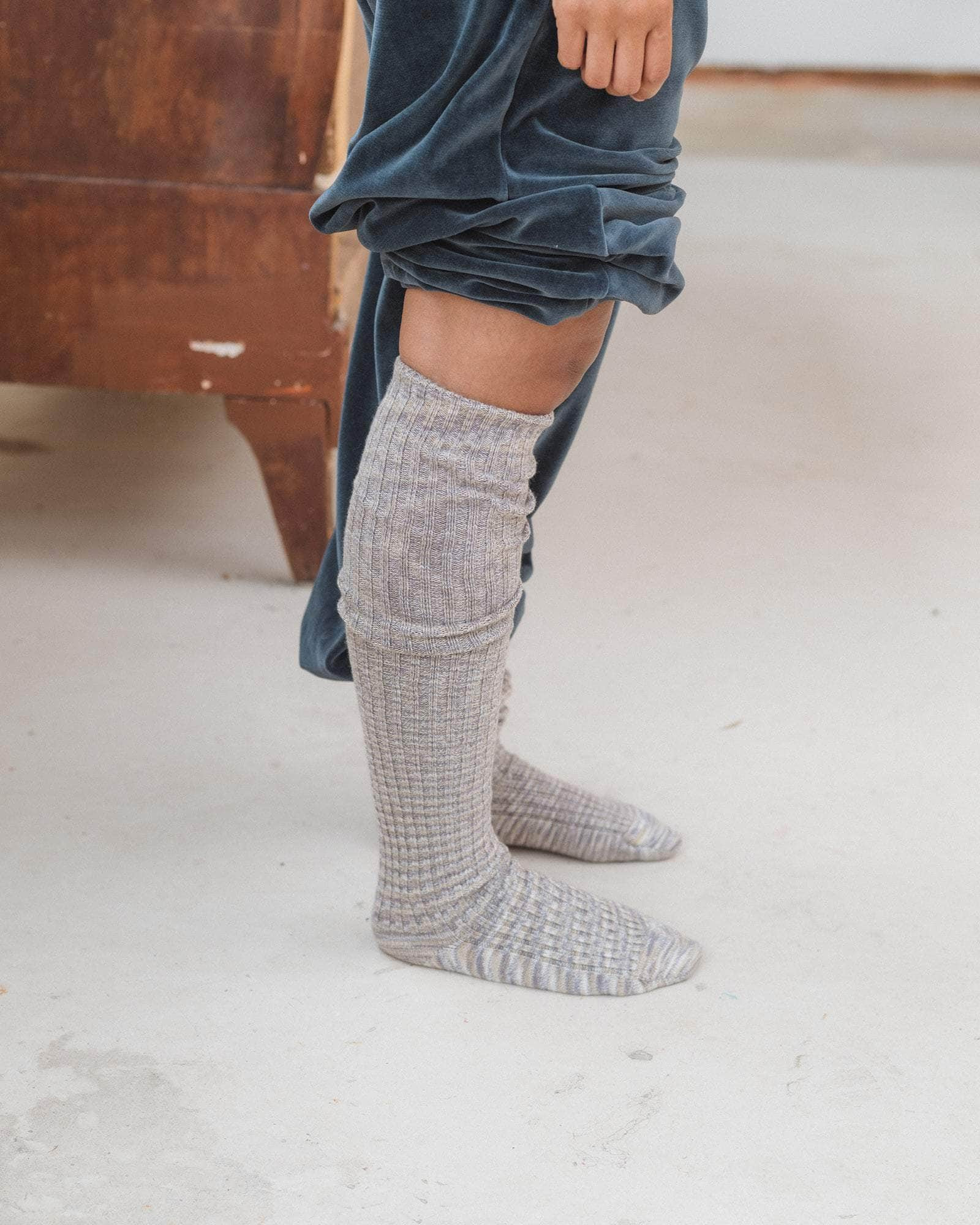 Twist Overknee Socks - Organic Cotton Rib - 2