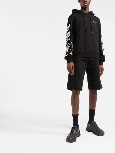 Off-White Arrows-motif drawstring hoodie outlook