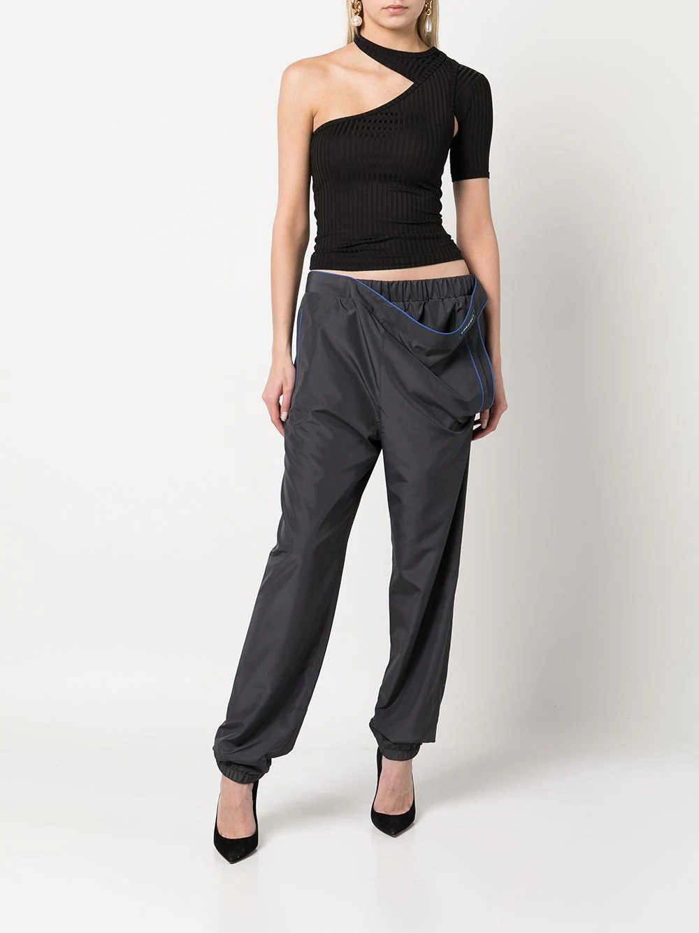 layered track pants - 3