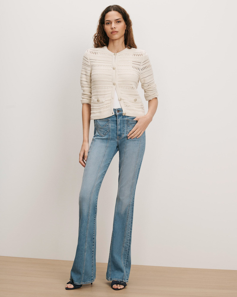 VERONICA BEARD BELLINGHAM POINTELLE CARDIGAN outlook