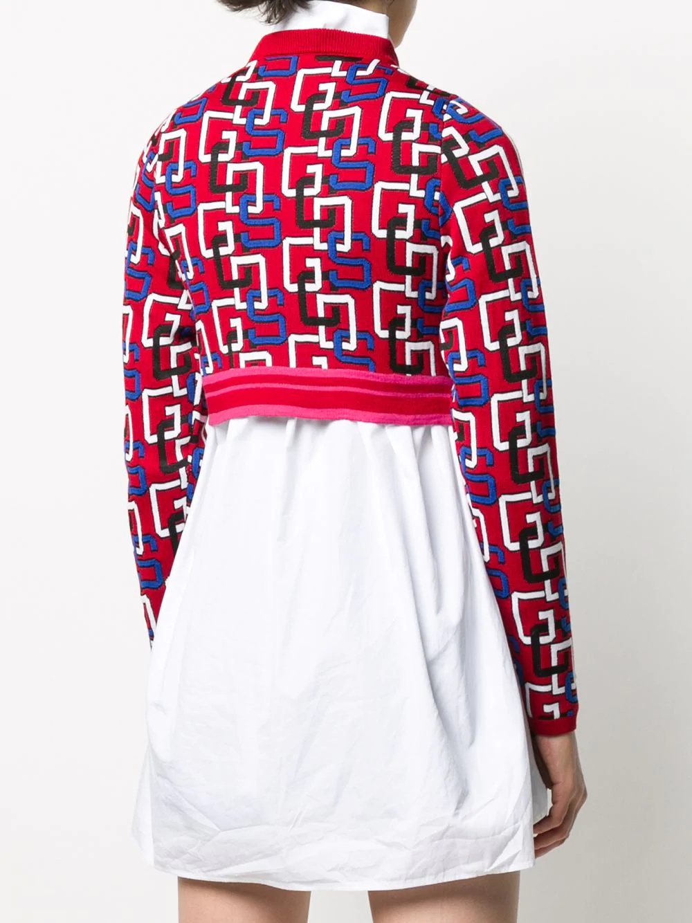 logo print cropped jumper - 4