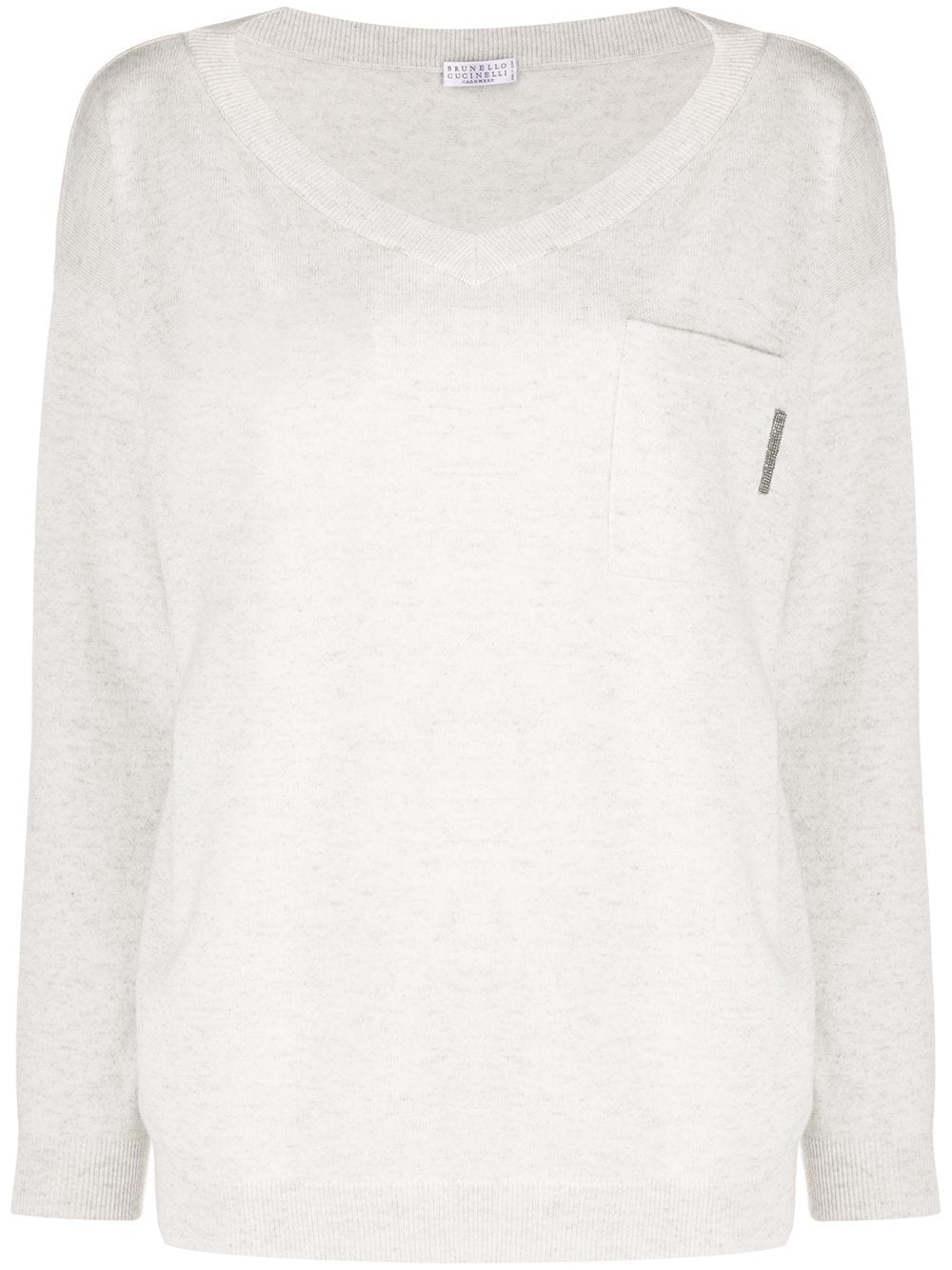 scoop-neck jumper - 1