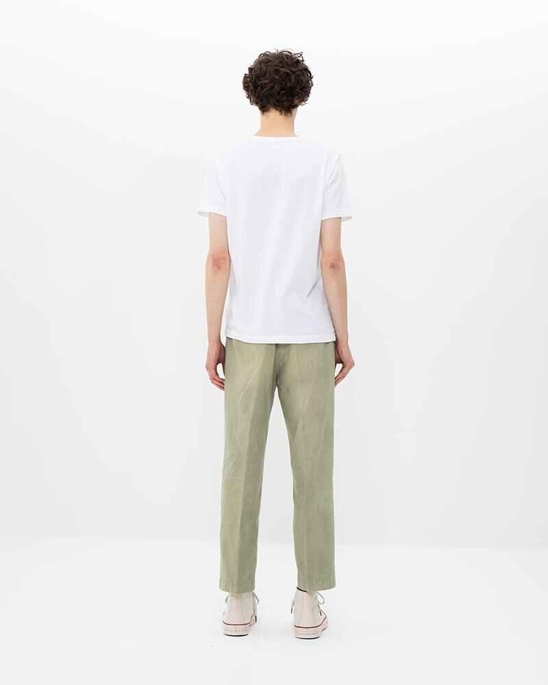 CHINO PANTS DMGD LT.GREEN - 4
