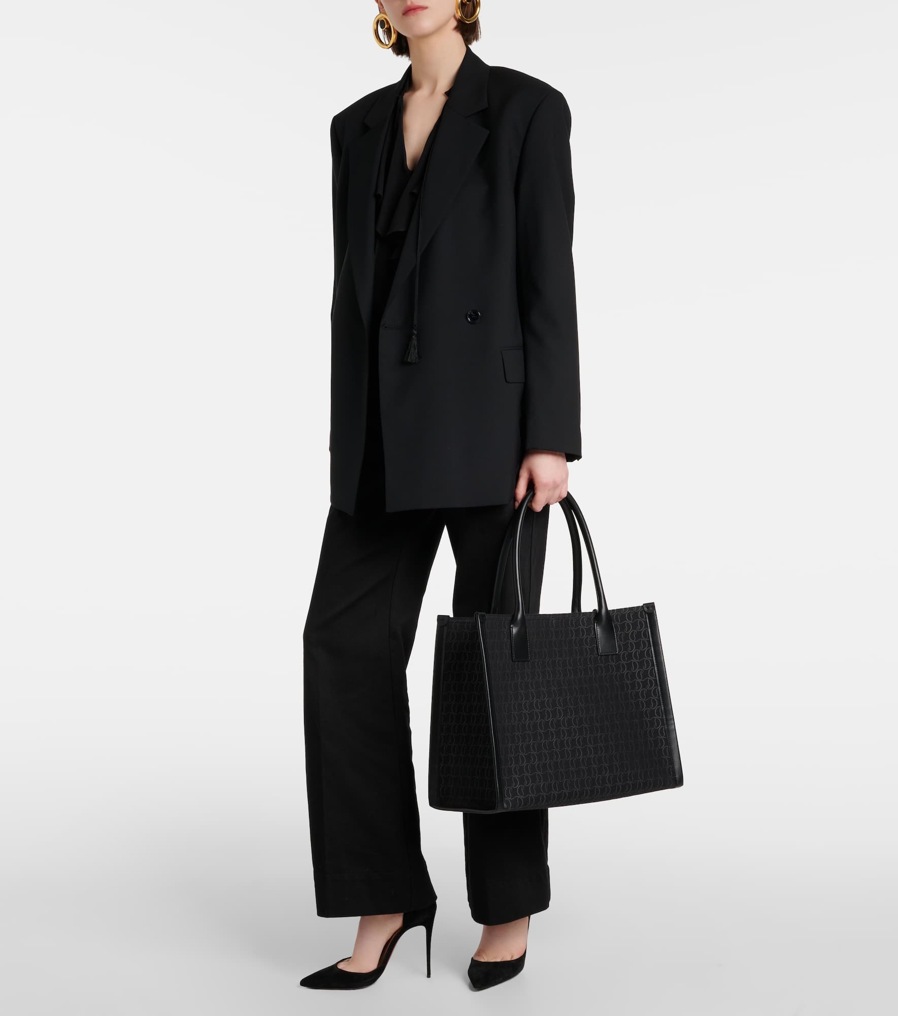 By My Side E/W Large canvas tote bag - 5