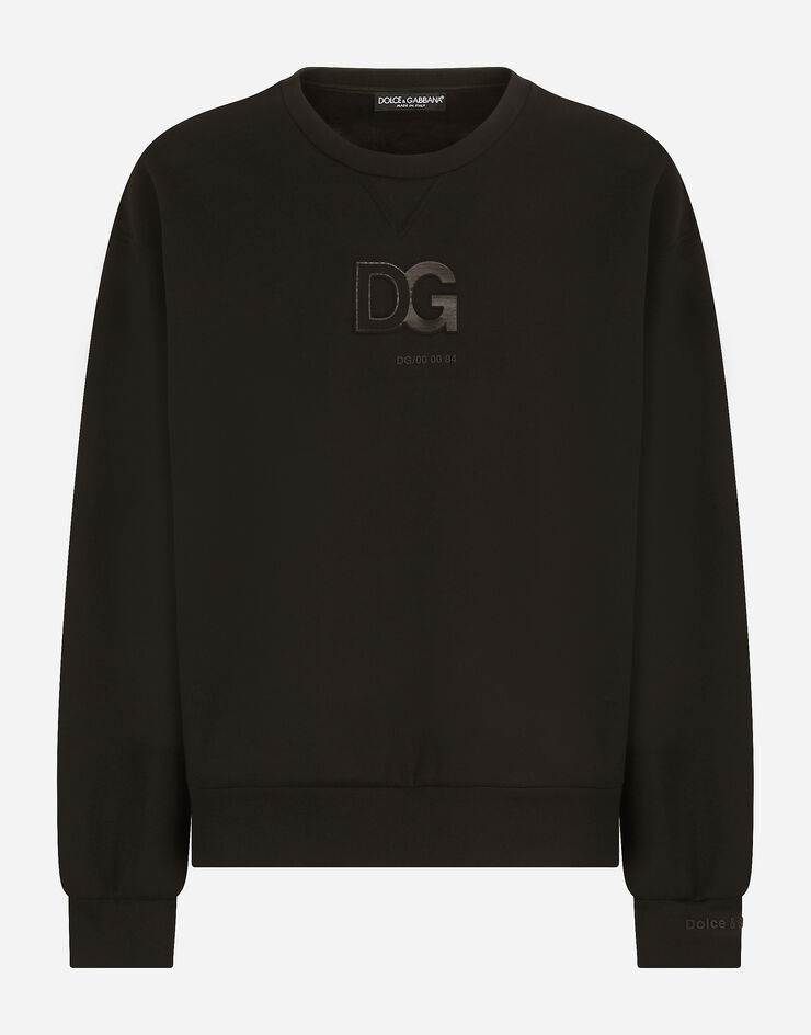 Jersey sweatshirt with 3D DG patch - 1