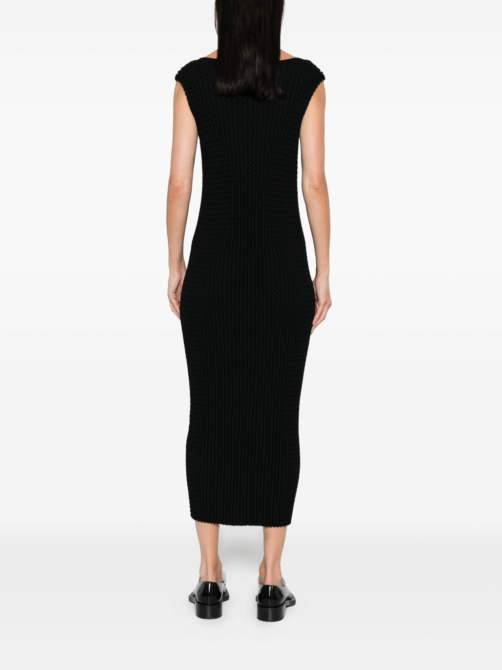 ribbed sleeveless midi dress - 4