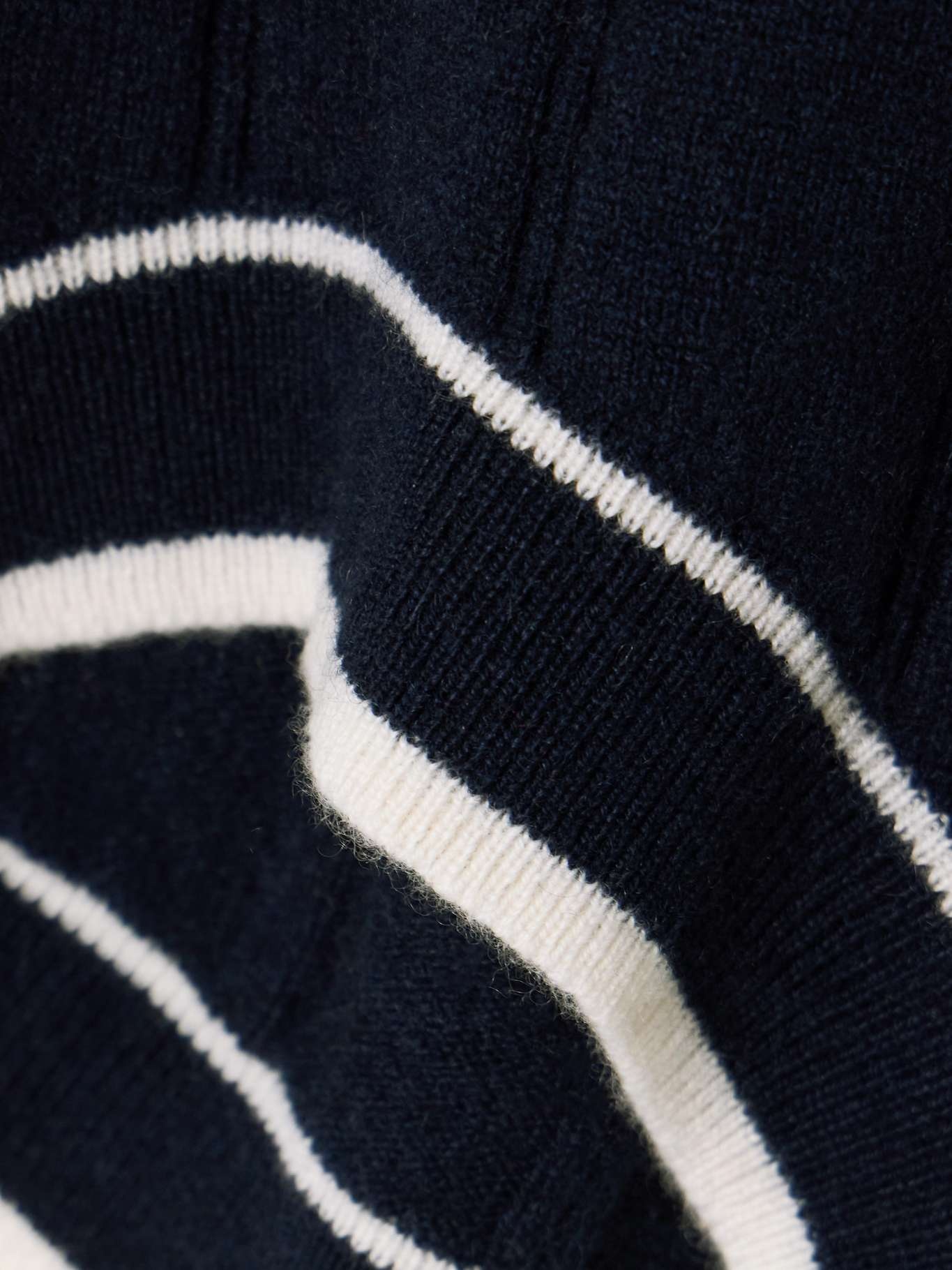 Ribbed cashmere shorts Navy - 4