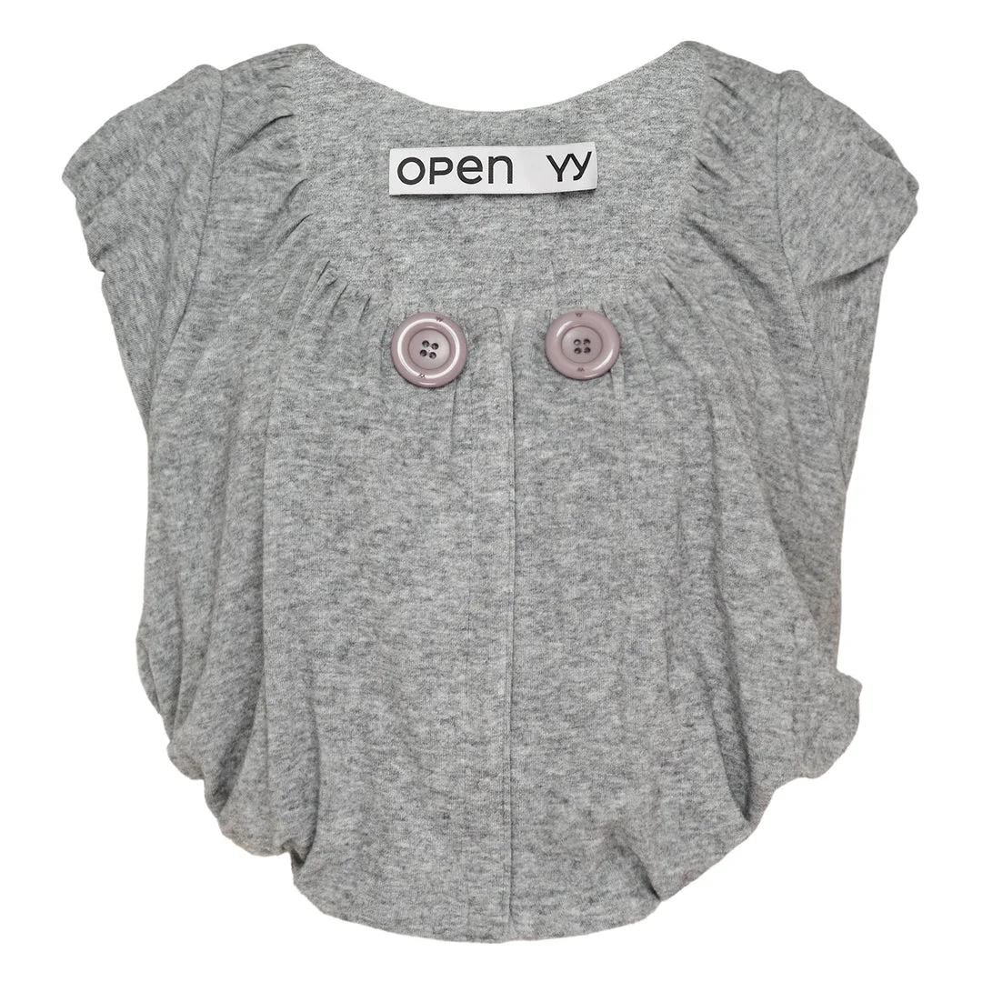 Shirred Jersey Vest - 1