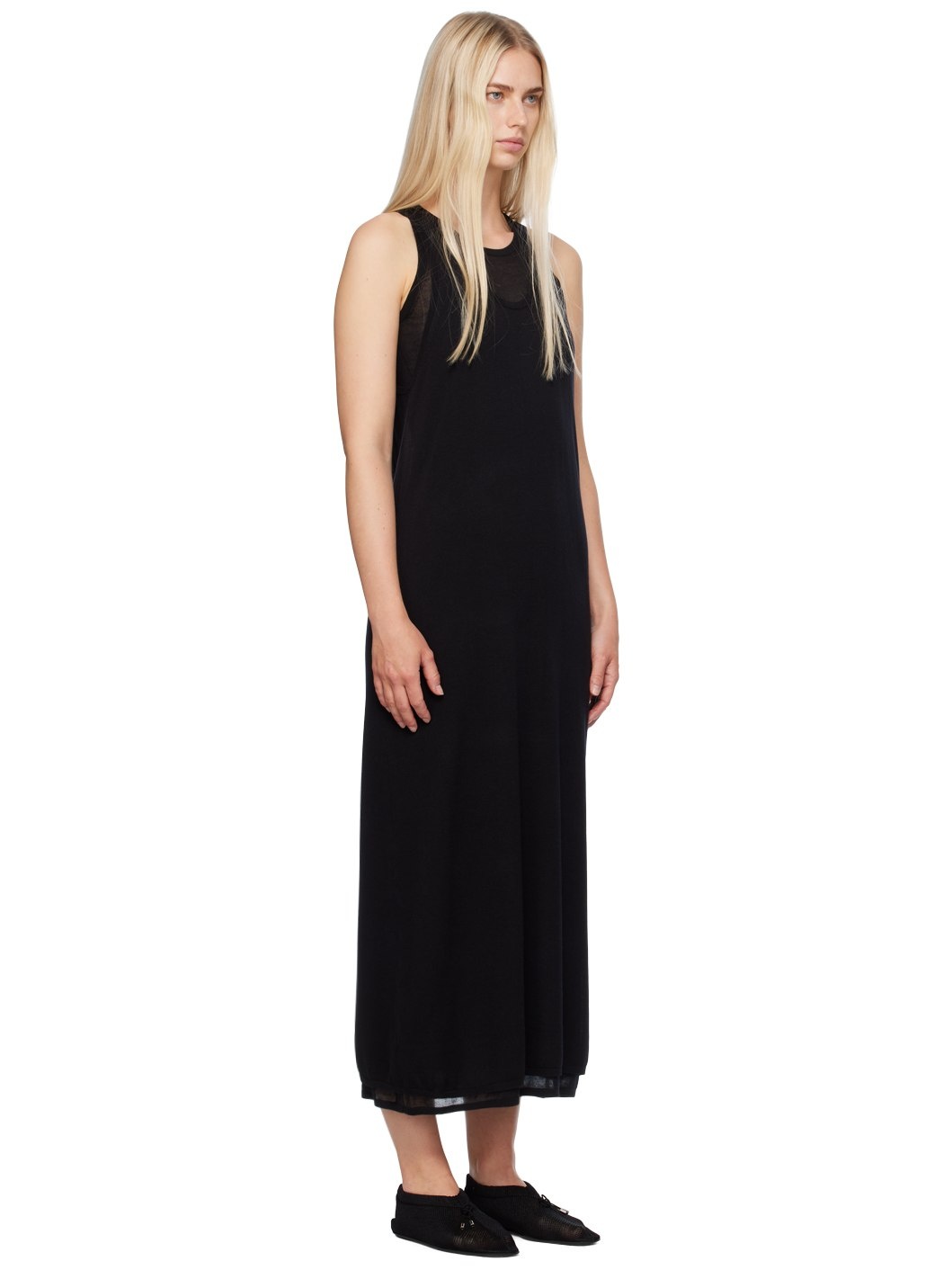 Black Layered Maxi Dress - 2