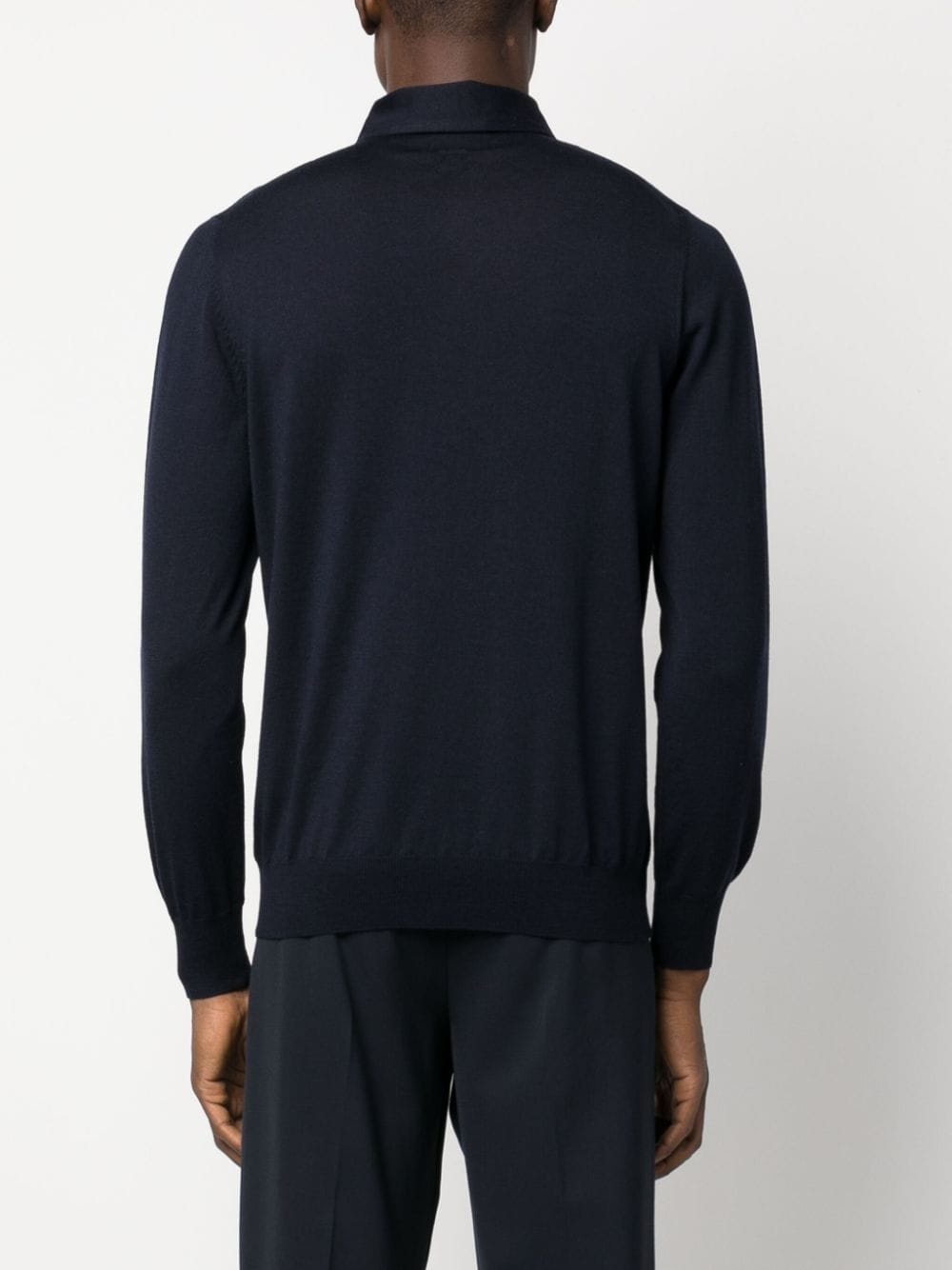 fine-knit wool polo shirt - 4
