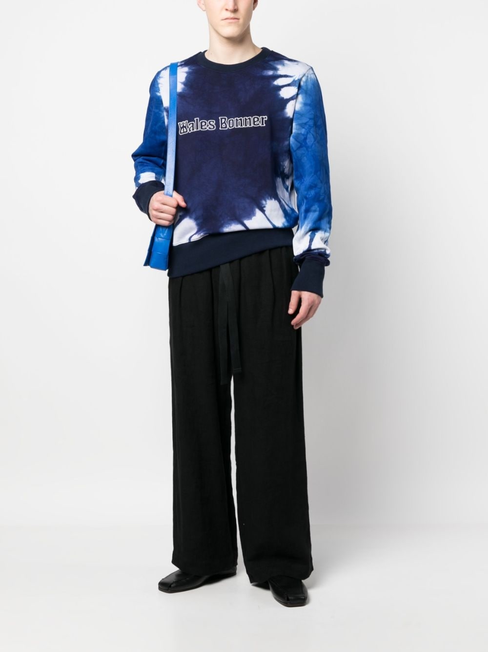 TIE-DYE LOGO-EMBROIDERED SWEATSHIRT - 4