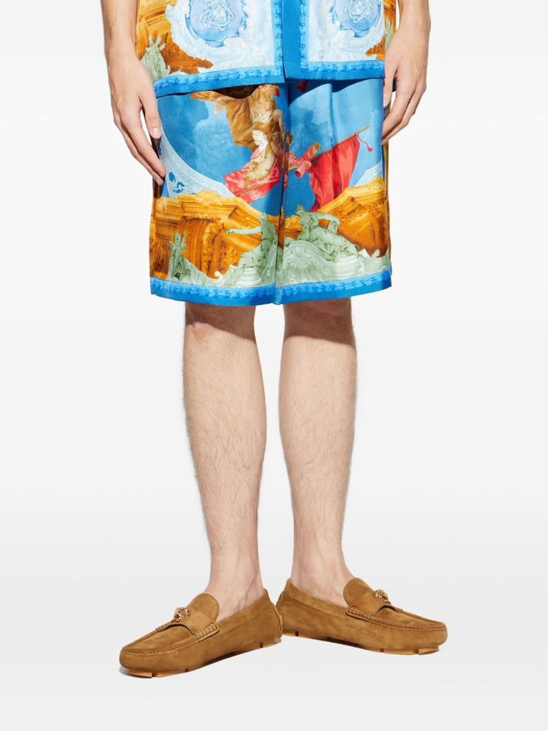 VERSACE Gallery silk shorts outlook