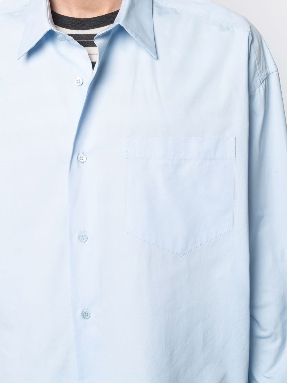 long-sleeved chest-pocket shirt - 6