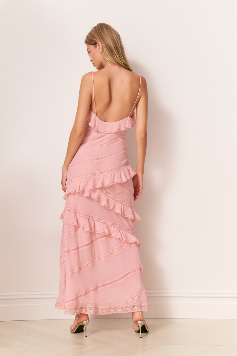 Louie Chiffon Ruffle Maxi Dress 6