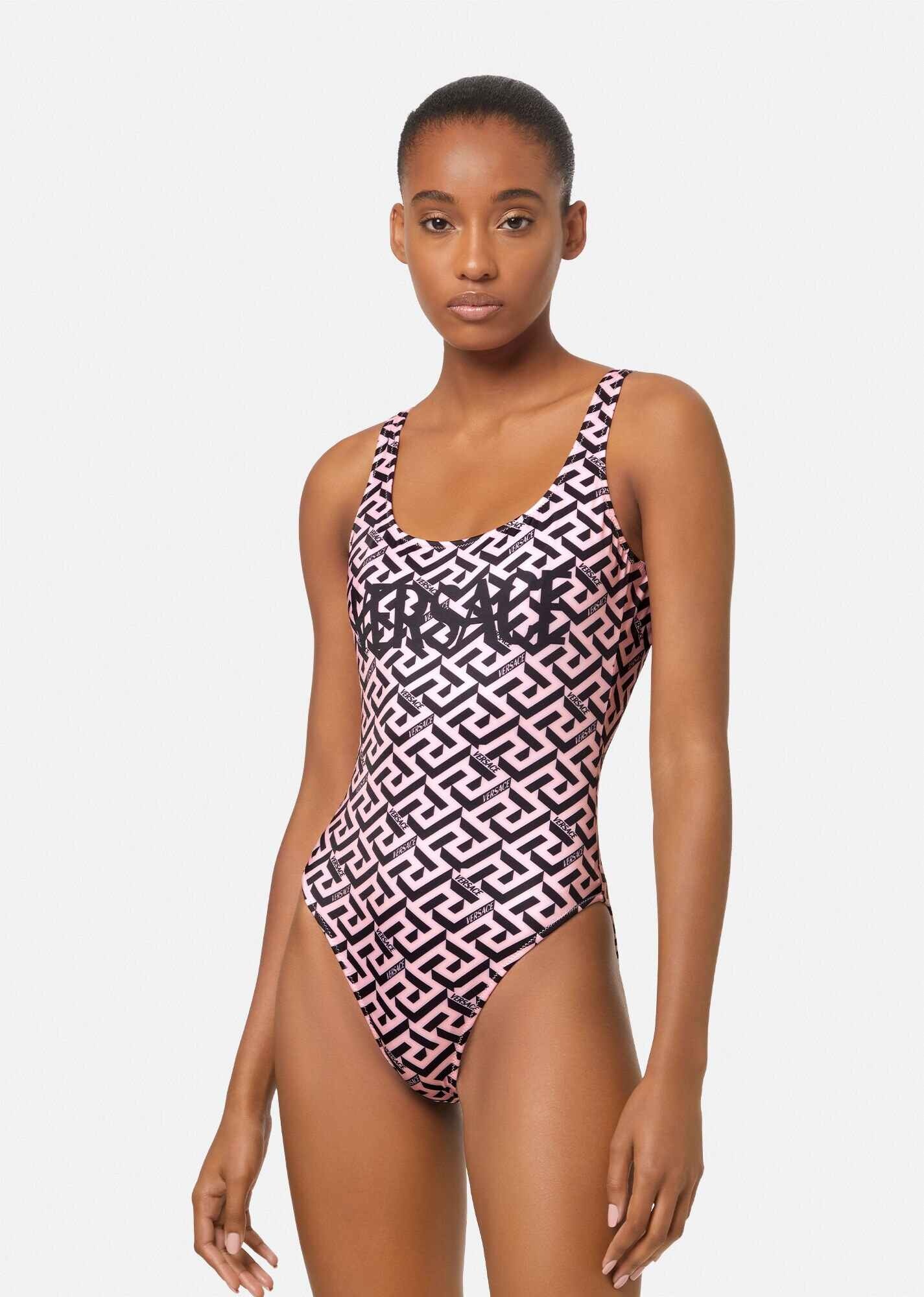 Greca Signature Print One-Piece Swimsuit - 2