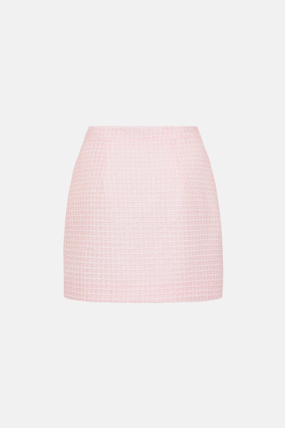 SEQUIN CHECKED TWEED MINI SKIRT - 2