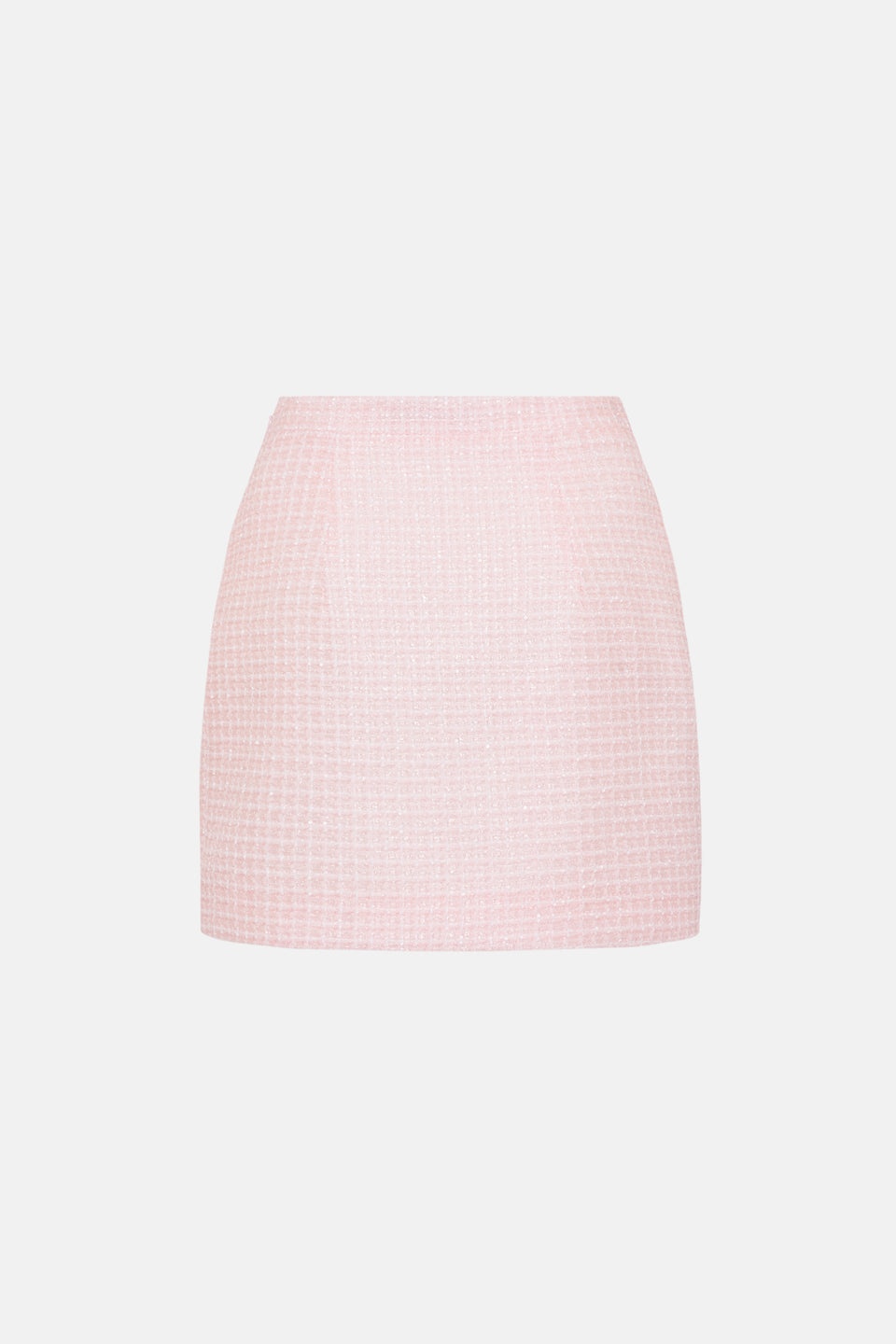 SEQUIN CHECKED TWEED MINI SKIRT - 2